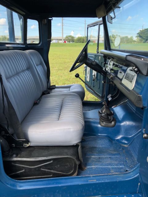 1974 Blue Toyota Land Cruiser Crew Cab Pickup