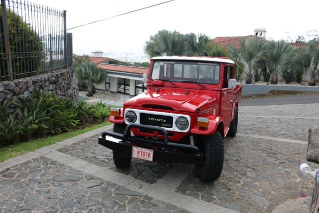 1980 Red Toyota Land Cruiser Crew Cab Pickup