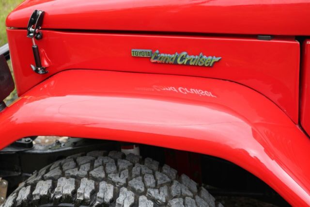 1980 Red Toyota Land Cruiser Crew Cab Pickup