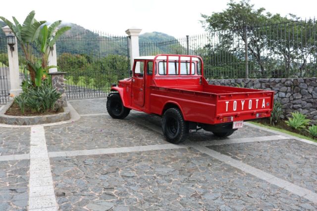 1980 Red Toyota Land Cruiser Crew Cab Pickup