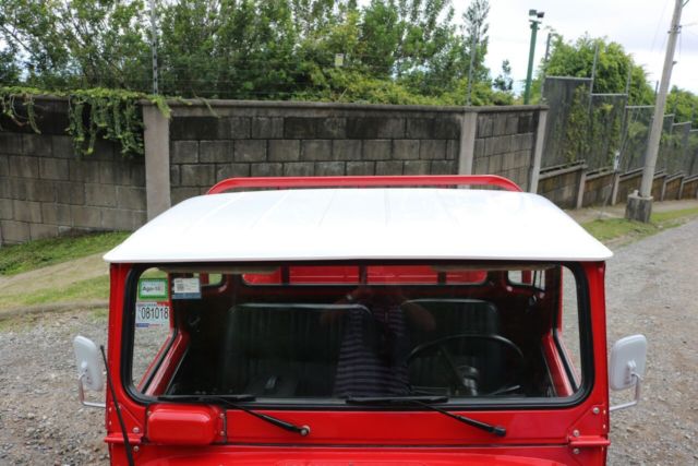 1980 Red Toyota Land Cruiser Crew Cab Pickup