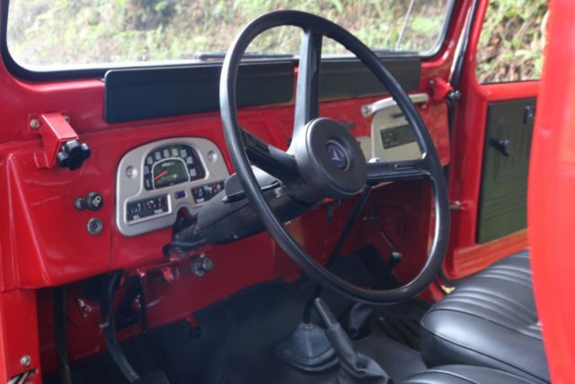 1980 Red Toyota Land Cruiser Crew Cab Pickup