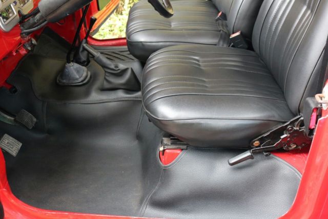 1980 Red Toyota Land Cruiser Crew Cab Pickup