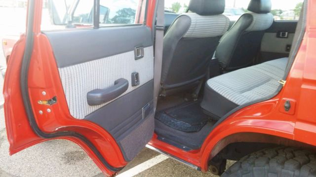 1989 Red Toyota Land Cruiser Wagon