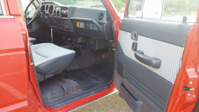 1989 Red Toyota Land Cruiser Wagon