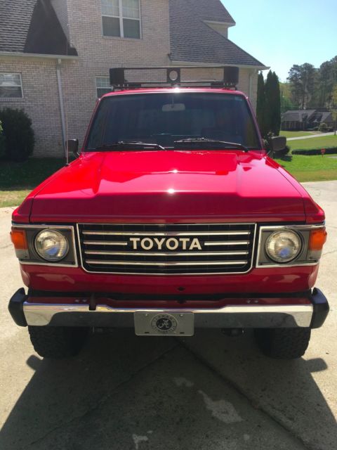 1983 Red Toyota Land Cruiser 4 Door SUV