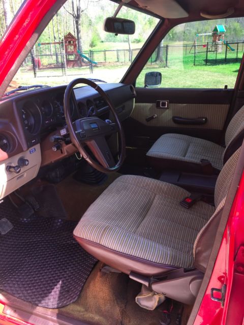 1983 Red Toyota Land Cruiser 4 Door SUV