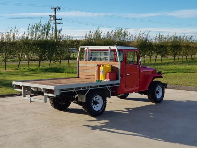 1979 Red Toyota FJ45 Single cab flatdeck