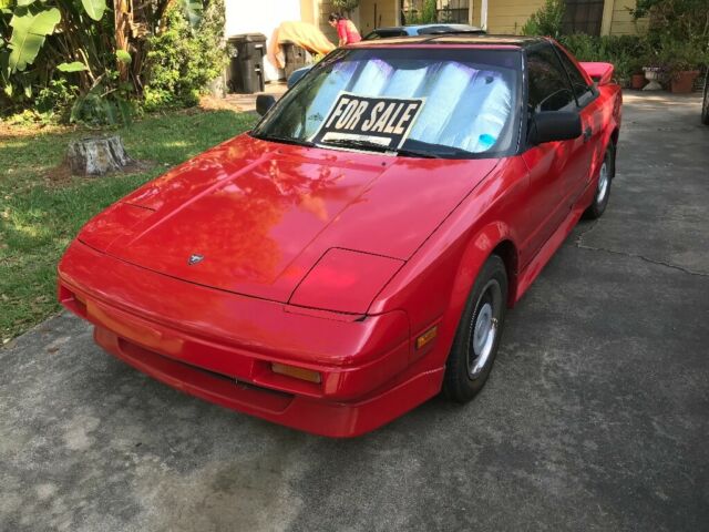 1987 Red Toyota MR2 Coupe