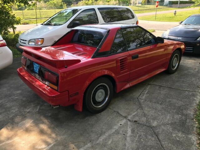 1987 Red Toyota MR2 Coupe