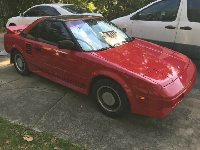 1987 Red Toyota MR2 Coupe