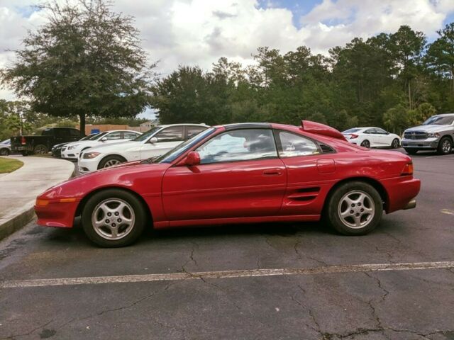 1991 Crimson Red Toyota MR2