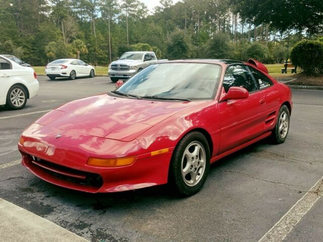 1991 Crimson Red Toyota MR2