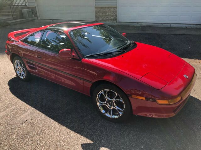 1991 Crimson Red Toyota MR2