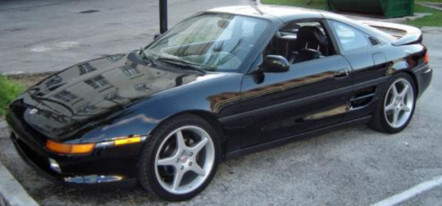 1992 Black Toyota MR2 Convertible