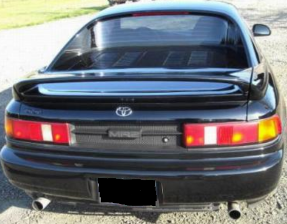 1992 Black Toyota MR2 Convertible