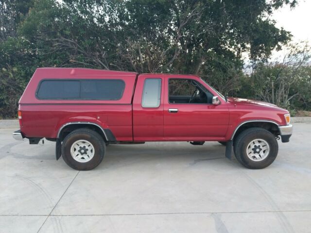 1993 Maroon Toyota Tacoma Extended Cab Pickup