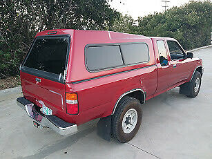 1993 Maroon Toyota Tacoma Extended Cab Pickup