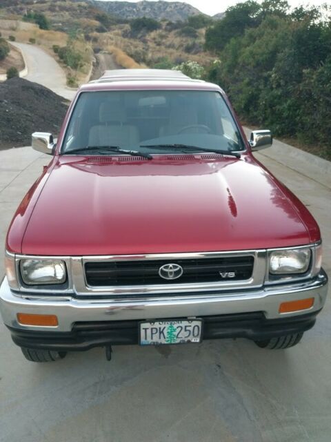 1993 Maroon Toyota Tacoma Extended Cab Pickup
