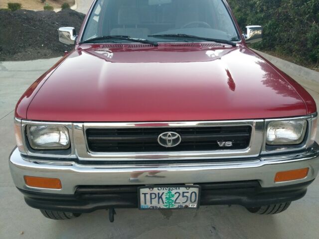 1993 Maroon Toyota Tacoma Extended Cab Pickup