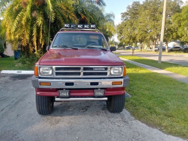1988 Burgundy Toyota Pickup Standard Cab Pickup