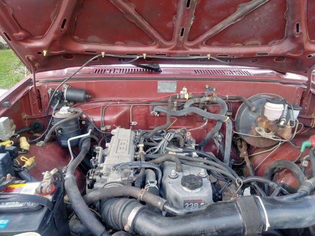 1988 Burgundy Toyota Pickup Standard Cab Pickup