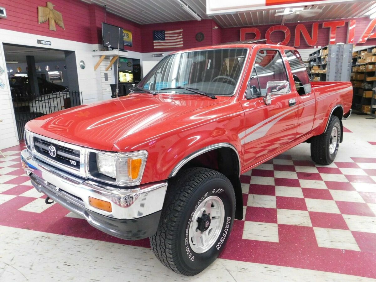 1994 Red Toyota Pickup Pickup Truck