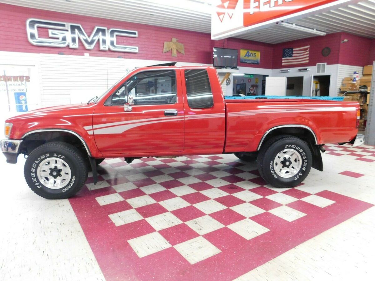 1994 Red Toyota Pickup Pickup Truck