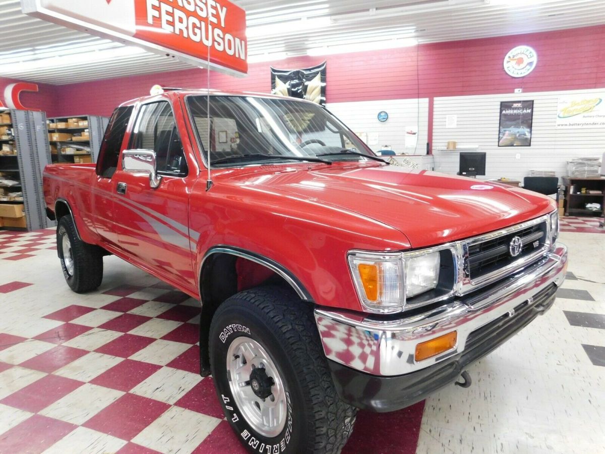 1994 Red Toyota Pickup Pickup Truck
