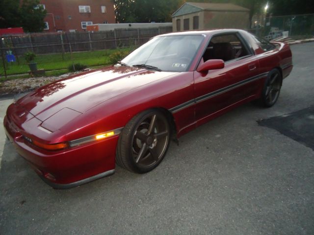 1989 Burgundy Toyota Supra Hatchback