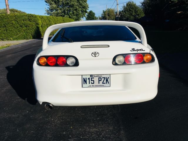 1993 White Toyota Supra coupe