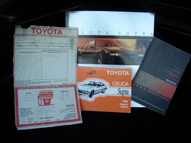 1985 silver Toyota Supra coupe