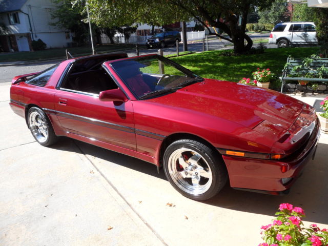 1988 Burgundy Toyota Supra Coupe