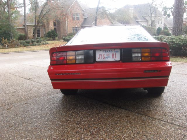 1989 Red Chevrolet Camaro Coupe