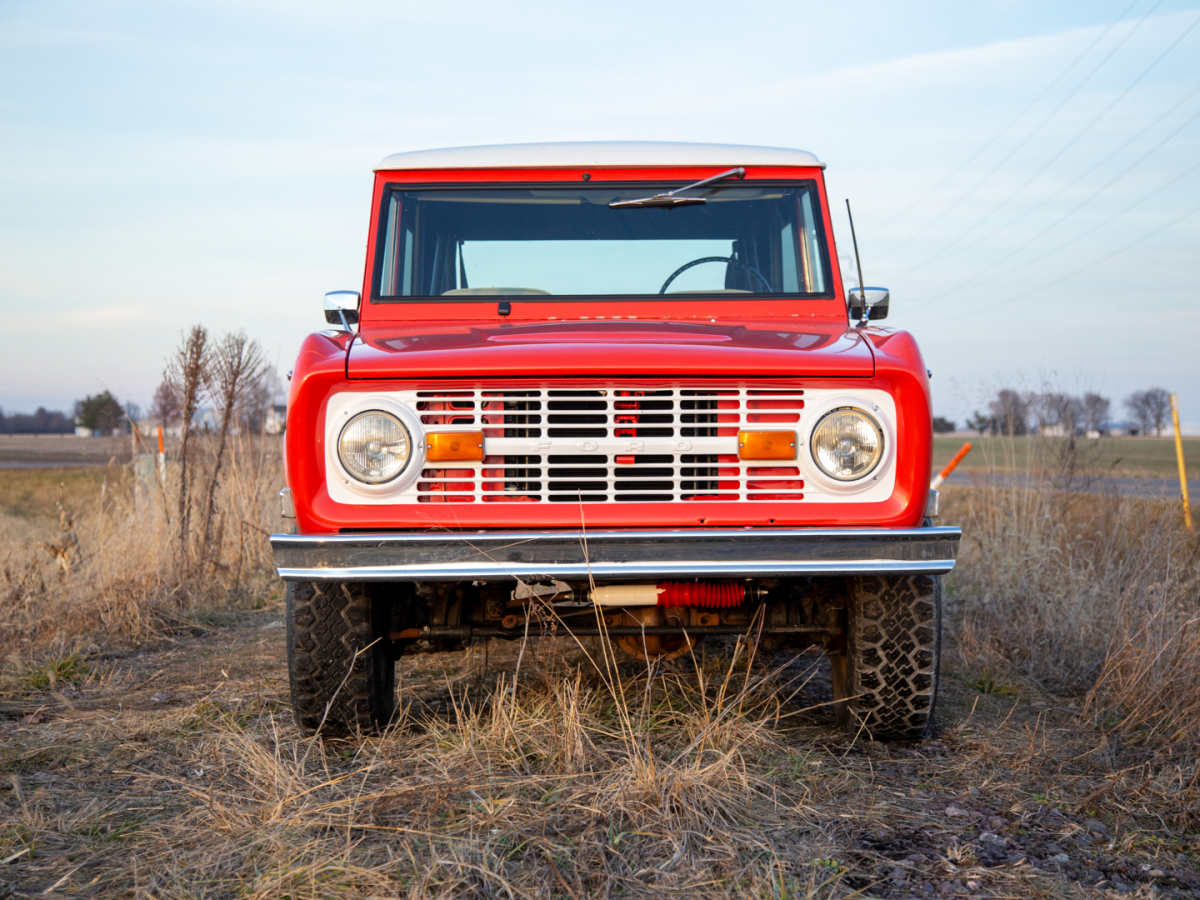 1969 Orange Ford Bronco SUV