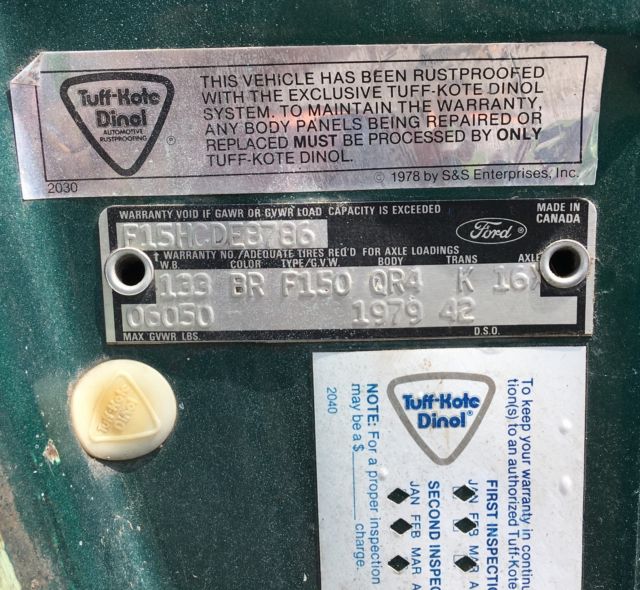 1979 Dark Jade Iredescenct/Light Jade Ford F-150 Standard Cab Pickup