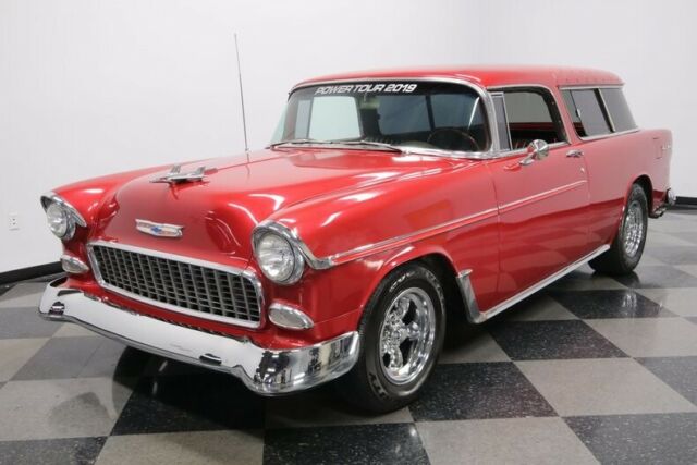 1955 Red Chevrolet Nomad Station Wagon