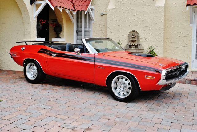 1971 Red Dodge Challenger Convertible