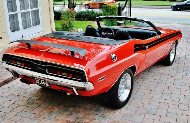 1971 Red Dodge Challenger Convertible