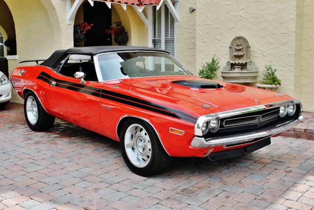 1971 Red Dodge Challenger Convertible