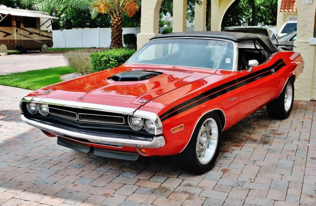 1971 Red Dodge Challenger Convertible