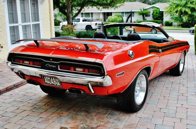 1971 Red Dodge Challenger Convertible