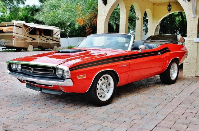 1971 Red Dodge Challenger Convertible