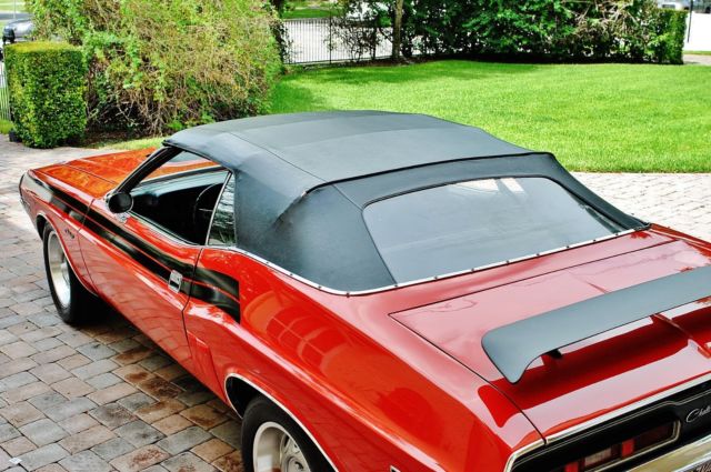 1971 Red Dodge Challenger Convertible