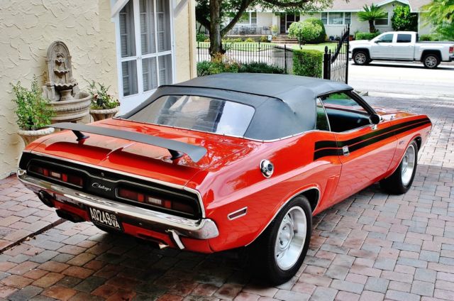 1971 Red Dodge Challenger Convertible