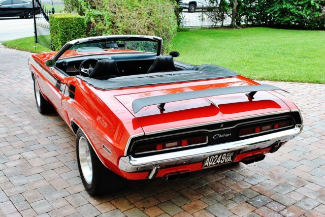 1971 Red Dodge Challenger Convertible
