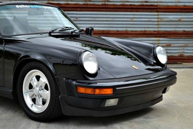 1988 Black Porsche 911 Convertible