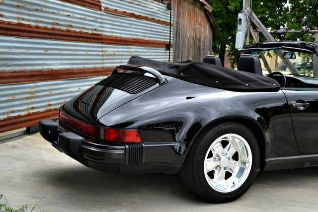 1988 Black Porsche 911 Convertible