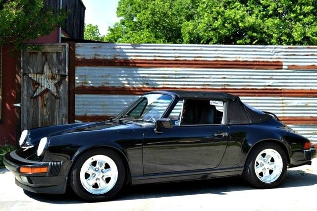 1988 Black Porsche 911 Convertible