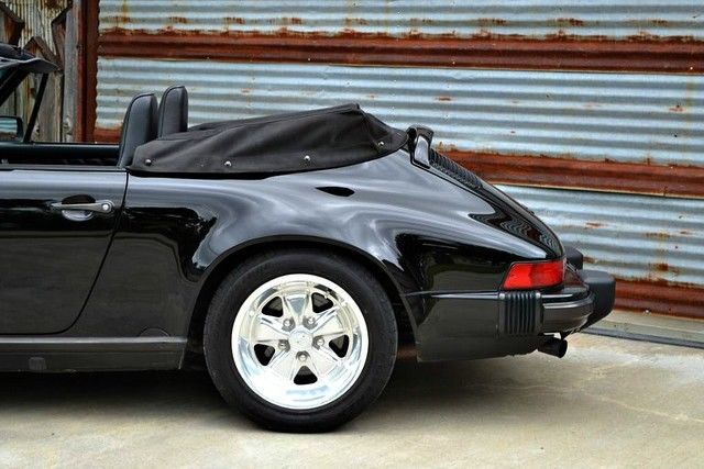 1988 Black Porsche 911 Convertible